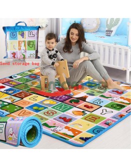 Детска постелка за игра, килимче двулицево